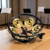 HighhatHat Bell Shaker Bright Cymbal with Clamp Vintage Percussion Accessory for