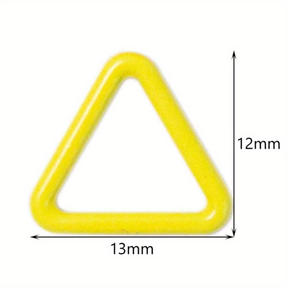 30Pcs Mix Color Triangle/heart Knitting Stitch Markers Colored Metal 12-13mm Stitch Markers for Sewing DIY Knitting