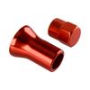 4 Sets Red Aluminum Alloy Universal Car Tire Wheel Stem Air Valve Hex Cap Sleeve Cover New