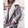 Women's Deerskin Motorcycle Jacket with Lamb Wool and Cotton Fur