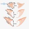 2Pcs Realistic Elf Ears Halloween Makeup Props Add Charm Wide Application Elf Ears for Avatar Goblin Fairy Costumes