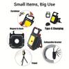 Portable LED Flashlight Mini Rechargeable Multifunctional Work Light Keychain Small Pocket Lights for Car Lighting