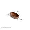 Japanese Style Walnut Acacia Wood Fruit and Salad Bowl Set