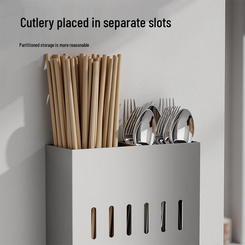Punch-Free 304 Stainless Steel Kitchen Wall Organizer