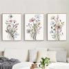 3 Stück Aquarell Blumenposter Wildblumen Kunstdruck Nordisch Botanisch Leinwandmalerei Wohnzimmer Wandkunst Bilder Für Schlafzimmer