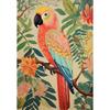 Pastel Botanical Jungle Animal Poster Giraffe Elephant Lion Parrot Snake Tiger Print Wall Art Picture Canvas  Home Decor