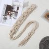 Women Decorative Wax Rope Belt Bohemian Fringed Belt Girl Dress Accessories Ethnic Waiststrap Female Waist Ornament