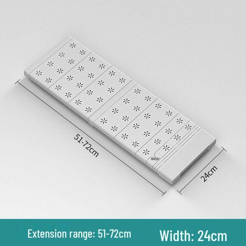 Retractable Wardrobe Storage Rack with Layered Partition for Dormitory Use