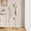 Floor-Standing Coat Rack: Vertical Hanging Clothes and Bag Organizer for Bedroom and Living Room