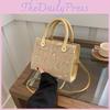 Elegant Woven Handheld Crossbody Bag For Women Small Square Shape With Zipper Closure