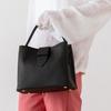VITAFELICE Genuine Leather Handbag for 3-Room 2-Way Women, sib-80017n (Black)