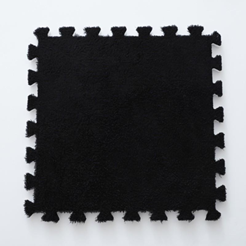 Cross-Border Mosaic Flannel Floor Mat – Removable & Washable, Perfect for Bedroom, Bedside, or Balcony.
