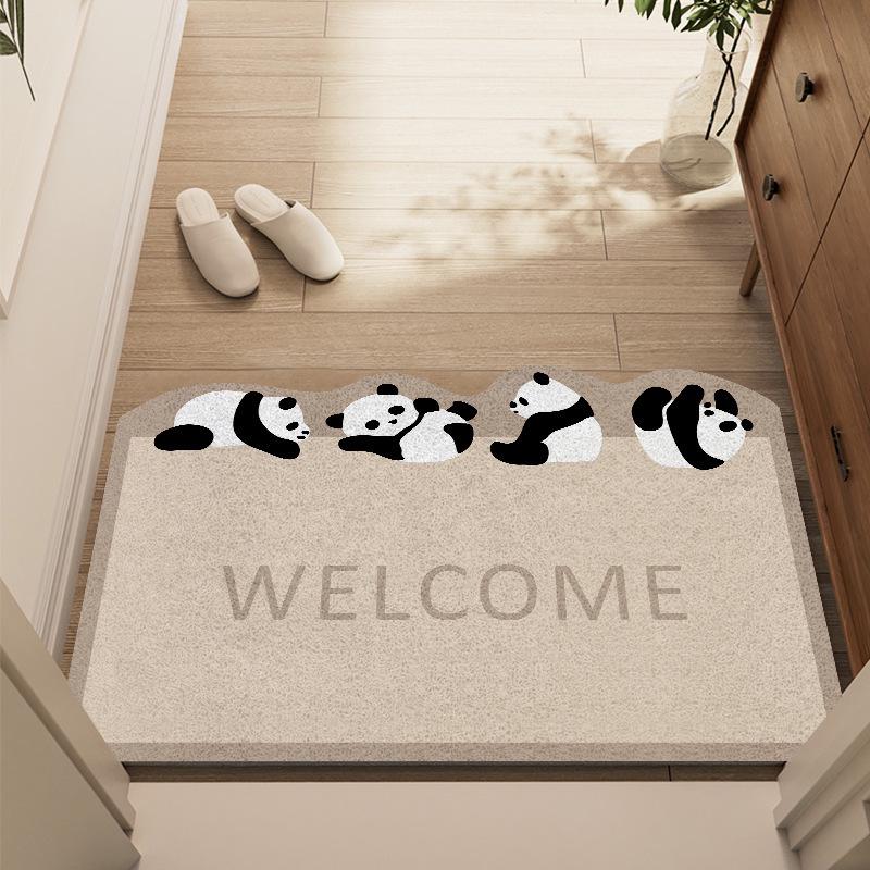 Cartoon Coil Entrance Mat - Easy-Clean, Wear-Resistant, Non-Slip, Dirt-Resistant, Cuttable Foot Mat for Home.