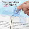 M-2/3PCS Transparent Plastic Book Clip With Stand Reading Aid Fixed Book Clip File Bookmark Stationery School Supplies