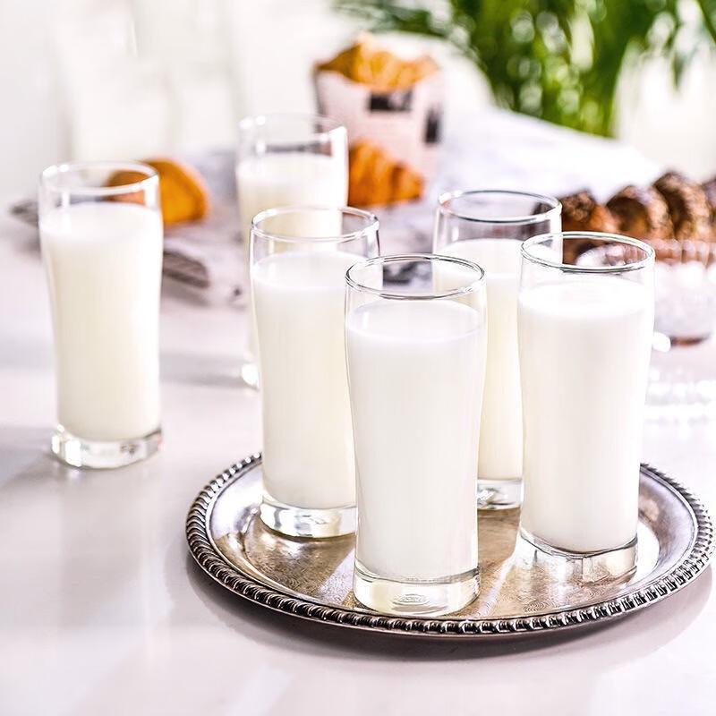 NHZHIW Straight Short Glass Tea Cups Set (6-Pack)