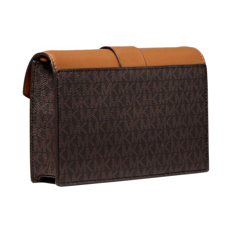 New MICHAEL KORS Charm PVC With Leather Chain Bag, Shoulder Bag, Crossbody Bag Medium Size Women's 32S0G00C6B-252