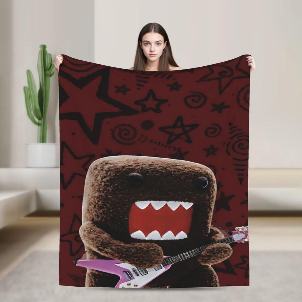 Domo Kun Accessories Blanket Soft Fleece Throw Blankets Comfortable Bedding Throws