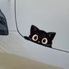 Car Sticker Accessories Poor Cat Is Stealing with Big Eyes Watch Vinyl Car Styling Cover Waterproof PVC Decals