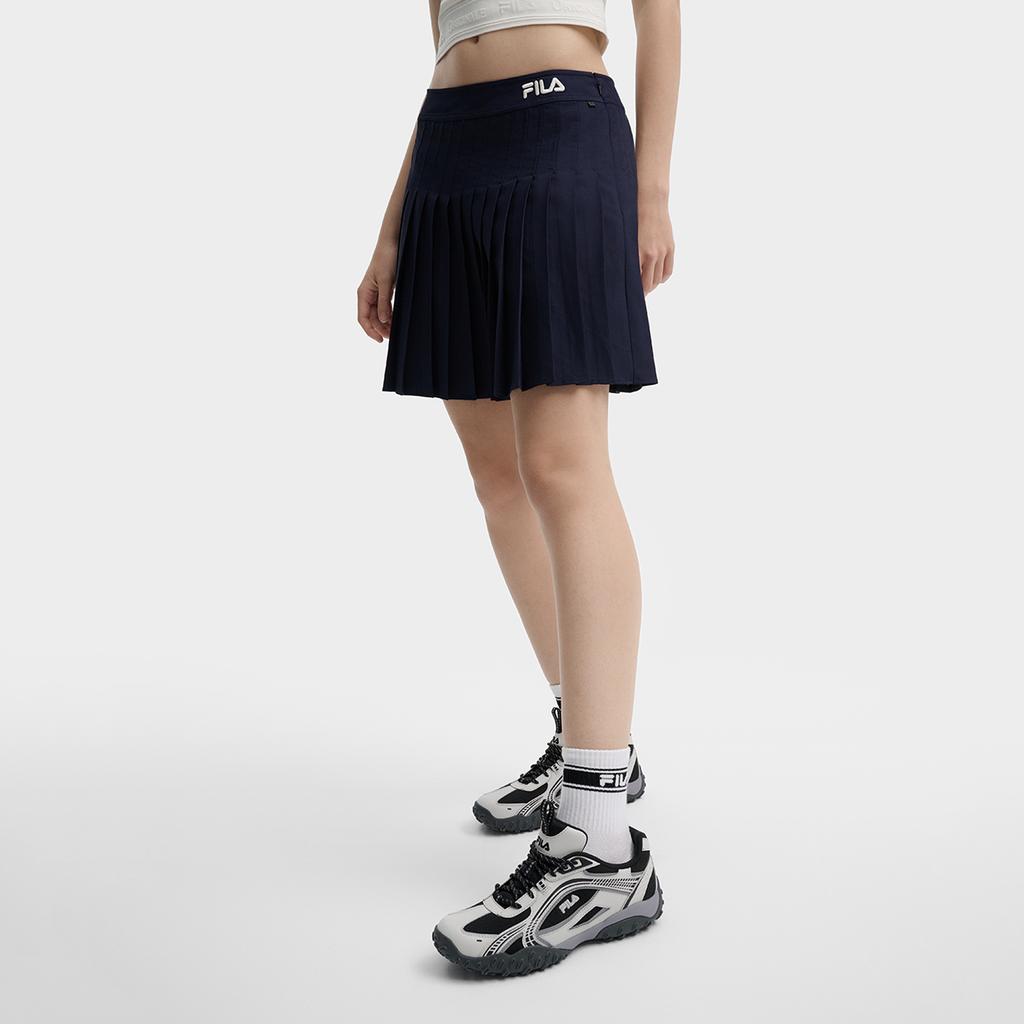 Fila Classic Versatile Dynamic Sports Fashion Casual Skirt Women Skirts Secret-Mirror-Blue F11W439306FDB