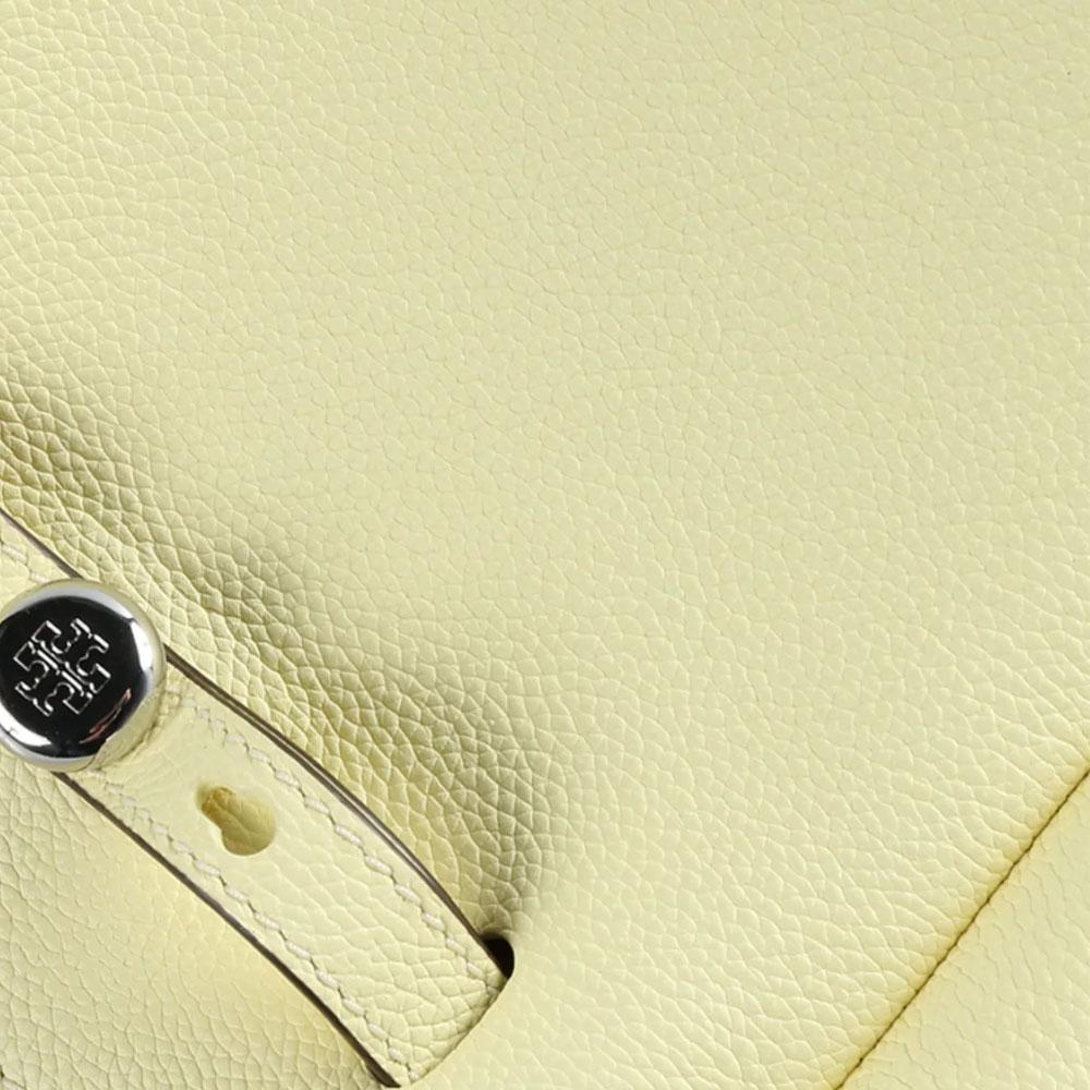 Tory Burch Romy Button Logo Leather Crossbody Bag Small Women Bags Lemon 171002-700