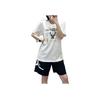 Nike Milwaukee Bucks Alphabet Pattern Print Casual Crew Neck T-Shirt Men Tops White DR8835-100