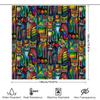 Colorful Cat Shower Curtain Cute Kitten Bathroom Decor Washable Fabric Liner Artistic Pet Lover Gift Home Decoration Modern Styl