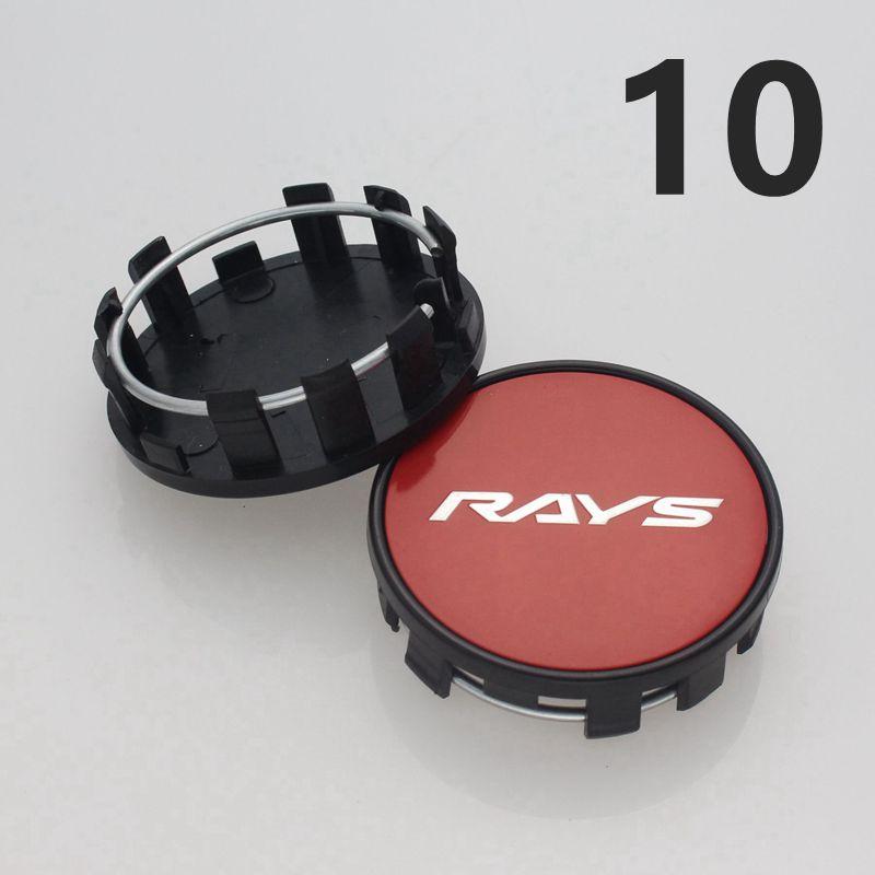 4ks středová krytka RAYS pro disky 54mm vnější průměr & 50mm vnitřní průměr prachotěsný kryt plastový základ krytka náboje kola VOLK racing krytky RAYS na kolech