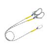 Climbing Safety Lanyard Restraint Belt Carabiner Protective Rope Polyester And Steel Material