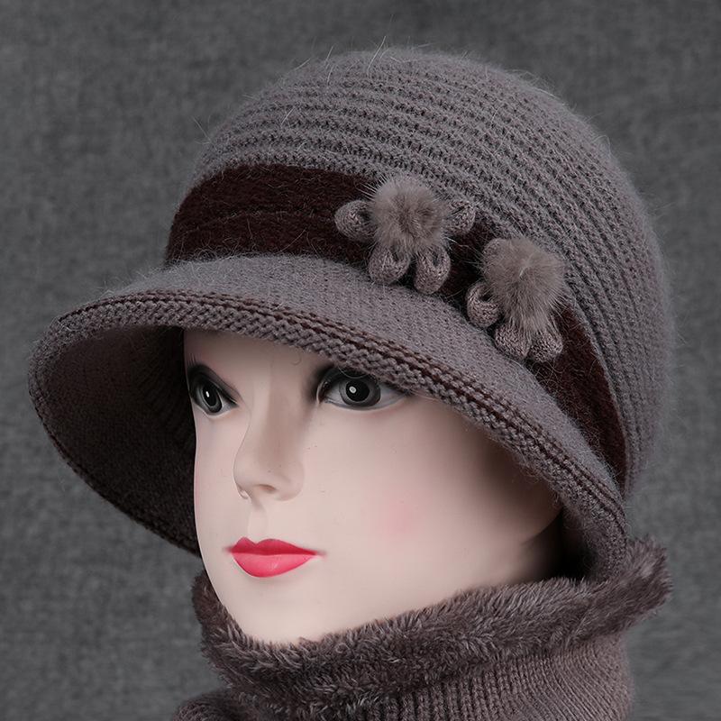 

Winter hat women s warm versatile basin hat autumn and winter velvet cycling cold bucket hat one size elastic