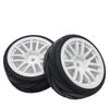 1/10 RC Racing Tires & Wheel Rims Hub 12mm Hex for 1:10 RC On Road Car Tamiya TT01 TT02 XV01 XV02 PTG-2 TA06 HSP HPI Kyosho