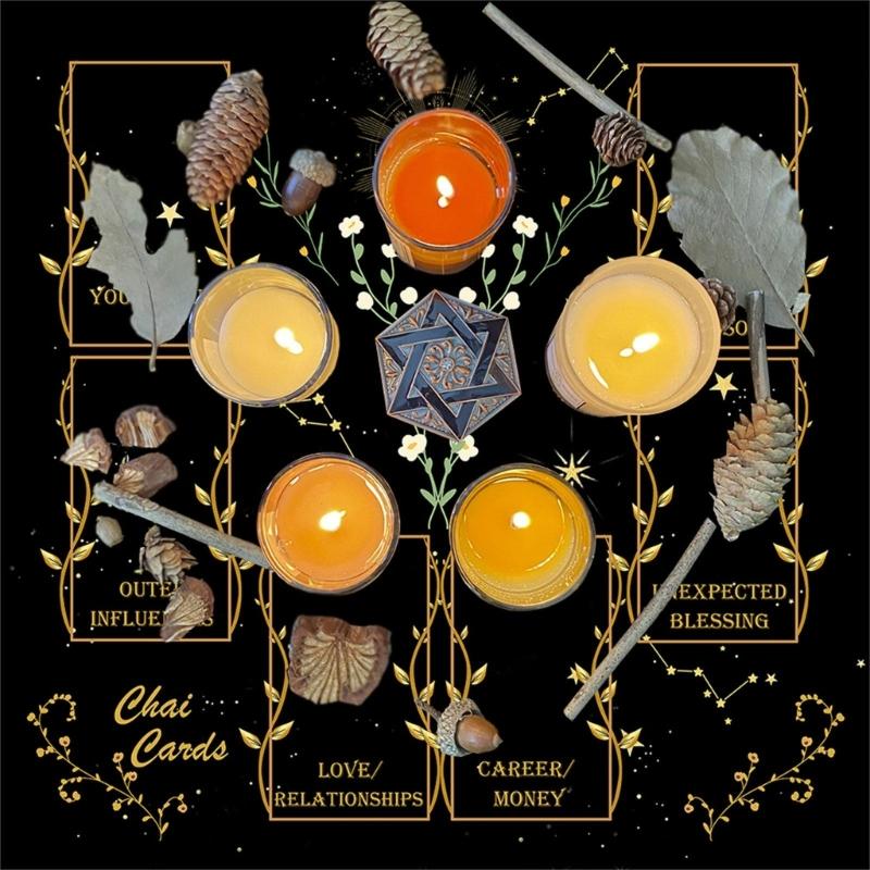Divinations Cards Table Cloth Tapestry Reading Card Tarots Tablecloth Astrologys Witchcrafts Deck Cloth Wall Decoration