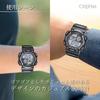Crepha Telva Digital Multifunction Waterproof Watch 5ATM Stopwatch Black Men's Sports with Resin Strap