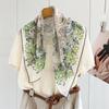 111 mulberry silk georgette 61 square scarf collection spring and autumn women's gift retro high-end silk scarf scarf
