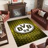 Borussia Dortmund Benutzerdefinierter Namens Teppich Design für Arbeitszimmer Spielzimmer Schlafsaal Spielzimmer Rutschfester Teppich Büro Heimdekoration