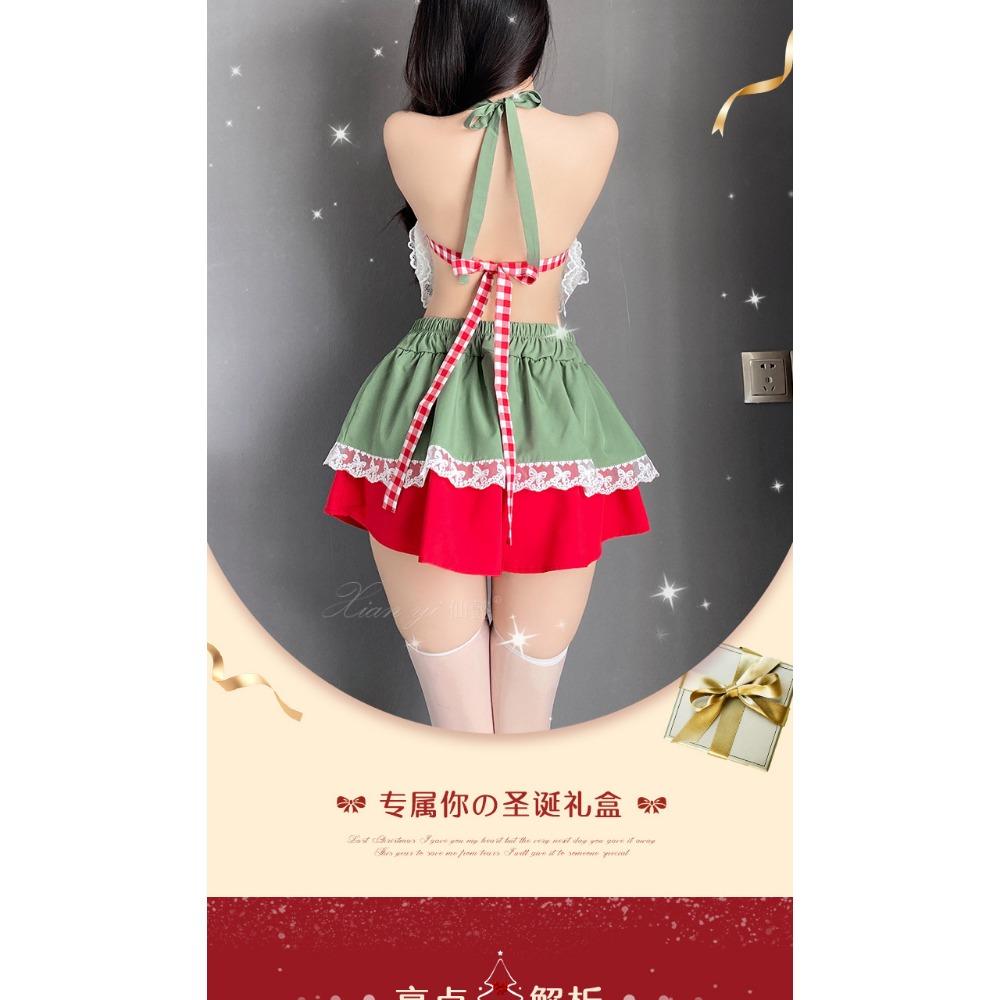 Xianyi Sex Underwear Christmas Clothing Sweet Girl Uniform Cute Maid Clothing Bed Passion Small Breast Set Temptation 655
