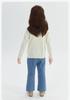 [Double Collar Bow] Infant and Young Girl's Sweater Spring and Autumn Children's Casual Top