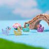 50 Stück Mini-Enten Pailletten Miniatur-Ente Harz Schreibtischdekoration Niedliche Figuren Feengarten Zubehör Heimdeko DIY Puppenhaus