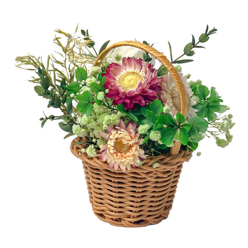 Back-to-School Gift: DIY Eternal Flower Mini Basket Ornament for Team Building & Decoration