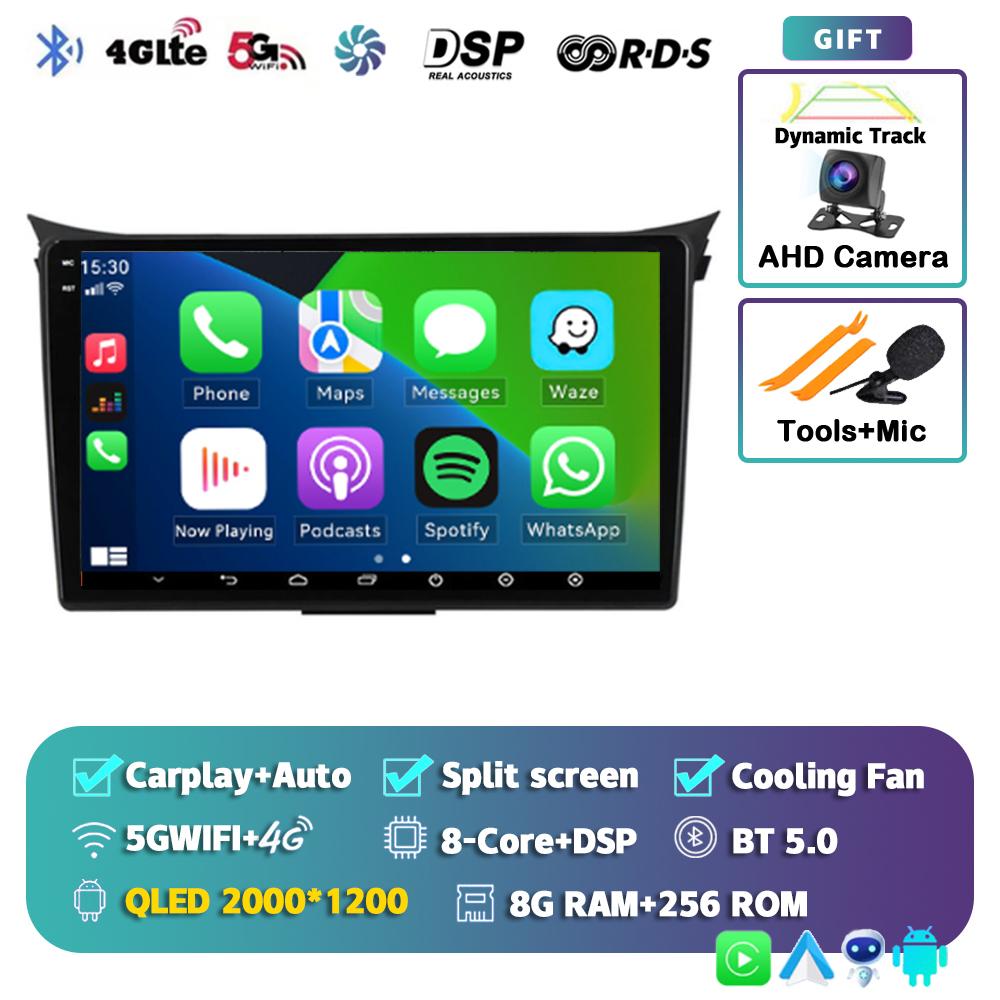 Android 14 Carplay Auto Car Radio For Hyundai I30 Elantra GT 2012 2013 2014 2015 2016 GPS Navigation Multimedia Player 4G Stereo
