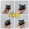 Realistic Black Cat Stone Sculpture With Golden Eyes Unique Resin Ornament For Home Desktop Decoration And Collectible Display