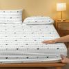1 Cartoon Fun Animal Bear Dog Printed Matte Fitted Sheet, Bedroom Printed Bed Cover, Bedding (Excluding Pillowcases)