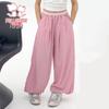 Fu Luomi Girls' Summer Lightweight Casual Pants