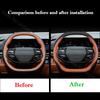 Auto Ultrathin Leather Double D-type Steering Wheel Cover Breathable Car Interior Handle Covers For KIA Sportage K4 2025 2026