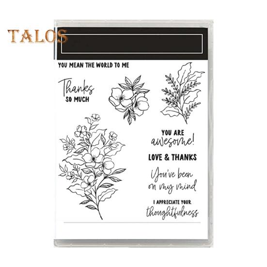 Stamps And Dies Set Reusable Silicone Stamp Carbon Steel Dies Flower Plants Animal Pattern Stamps Set for Greeting Card Making DIY Festivals Album