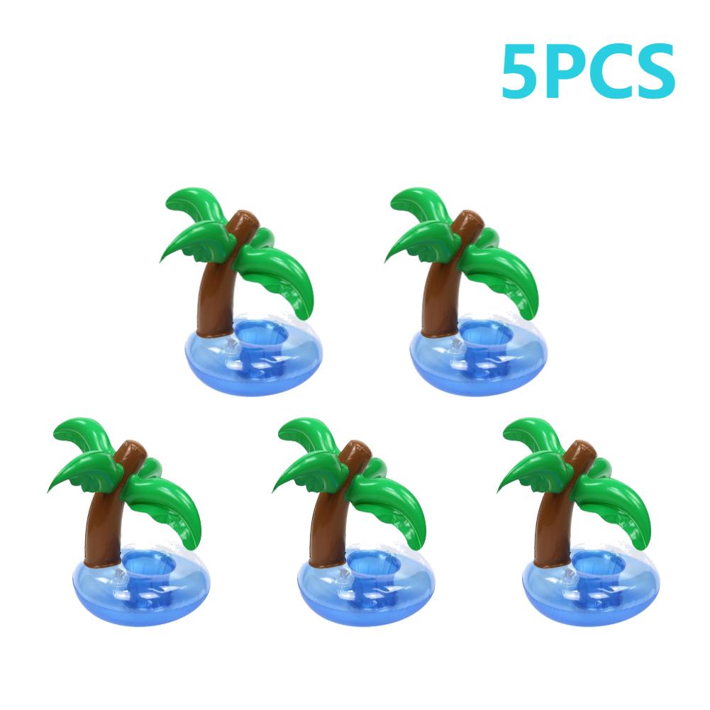 Inflatable Cup Holder Mini Swimming Ring Float Toys Party Decoration Beach Bar Coasters Pool Accessories Floating Drink Holder