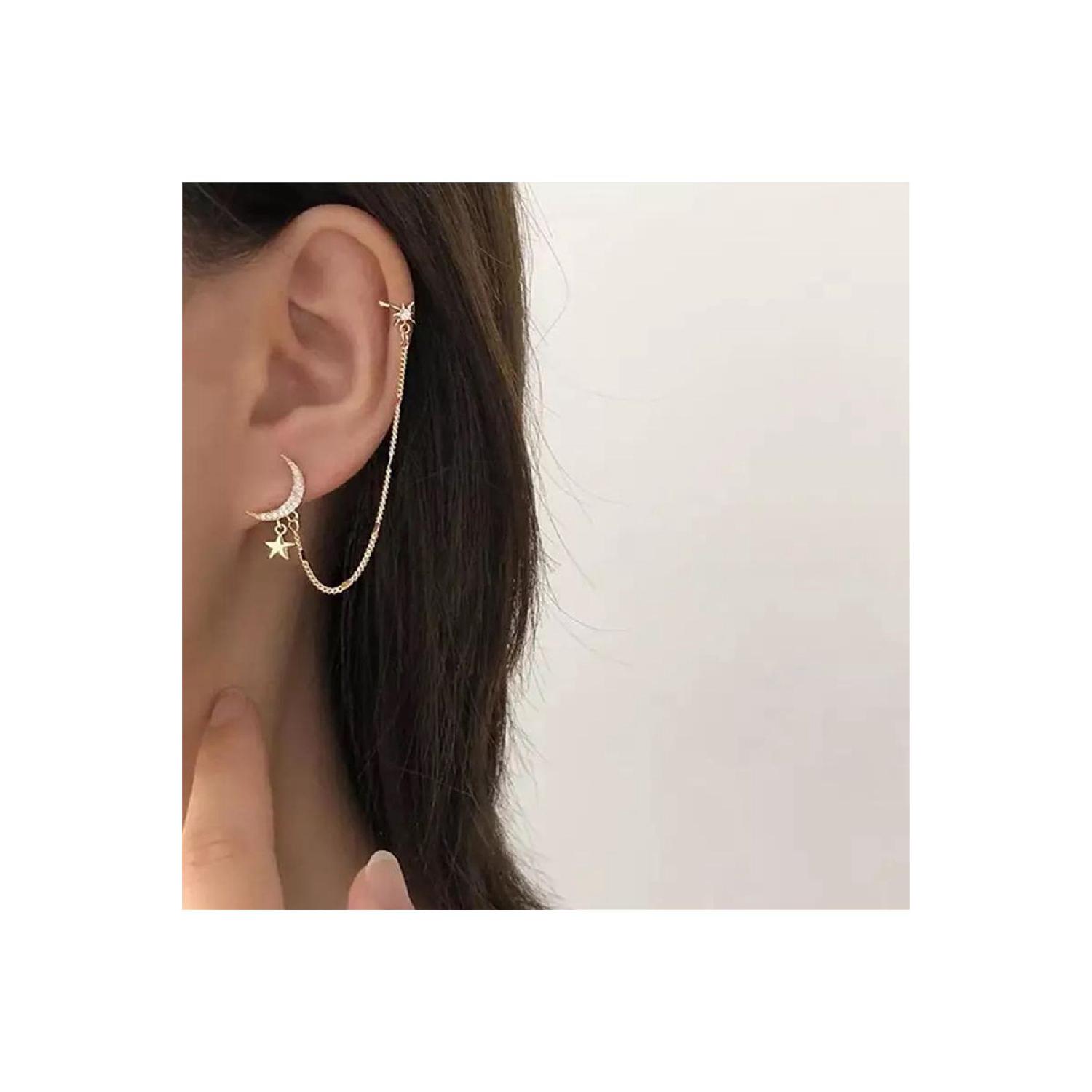 

Серьга для пирсинга «Лунная звезда»