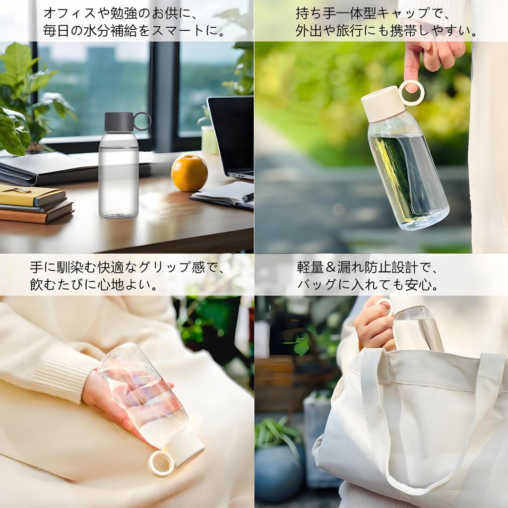IOLOYU Tritan Water Dishwasher Heat and Cold Direct Sports Drink Transparent Water Bottle that Shows Drink Volume Food-Contact-Safe Bottle, Safe,