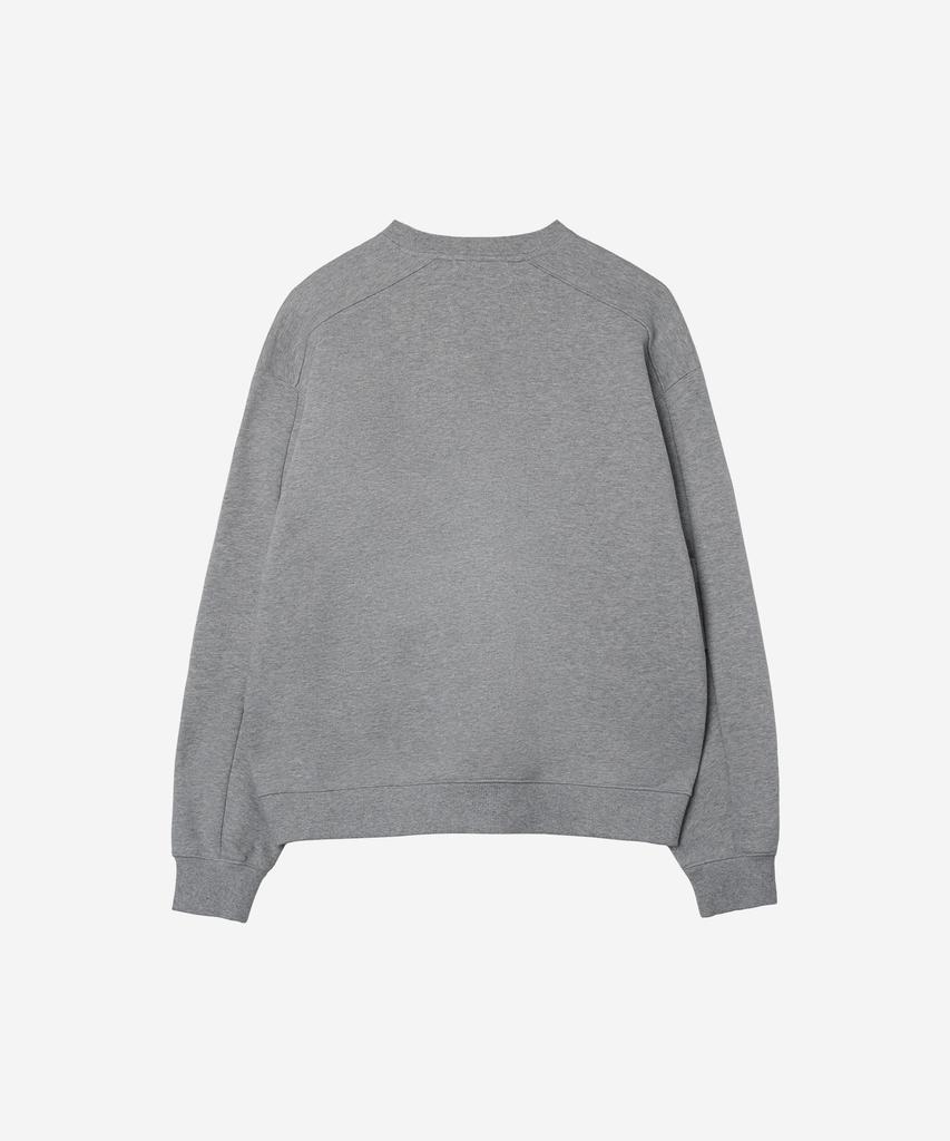 NODE LABS Dev:10 Texture Block Sweatshirt_Melange Gray