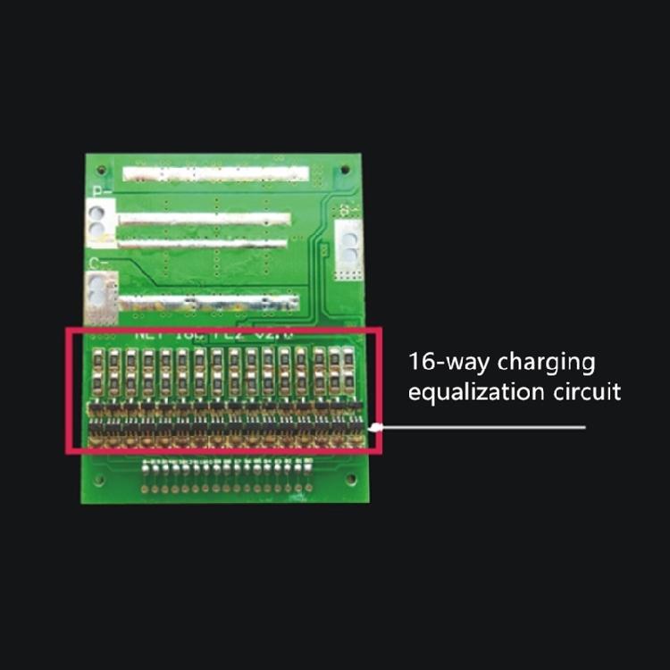 Battery for Protection Board with Balancing 16S 60V 60A BMS- PCB Board for Home