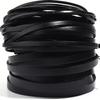 2-5Yards Genuine Cow Leather Cord Retro Black Flat Leather String Rope For DIY Jewelry Making Necklace Bracelets Accessories